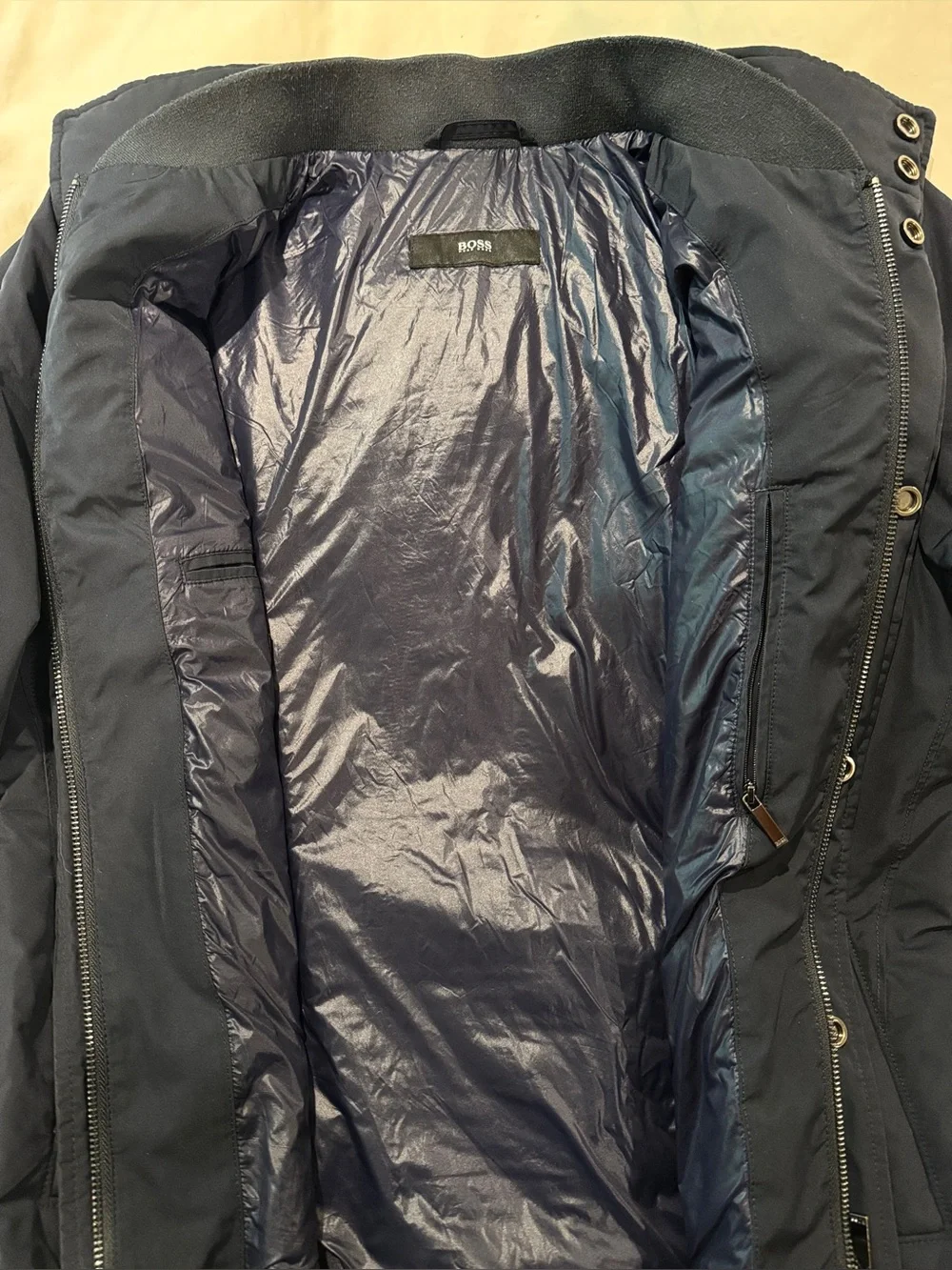Hugo Boss Calico Men's Military Field Jacket in Dark Navy, 40R